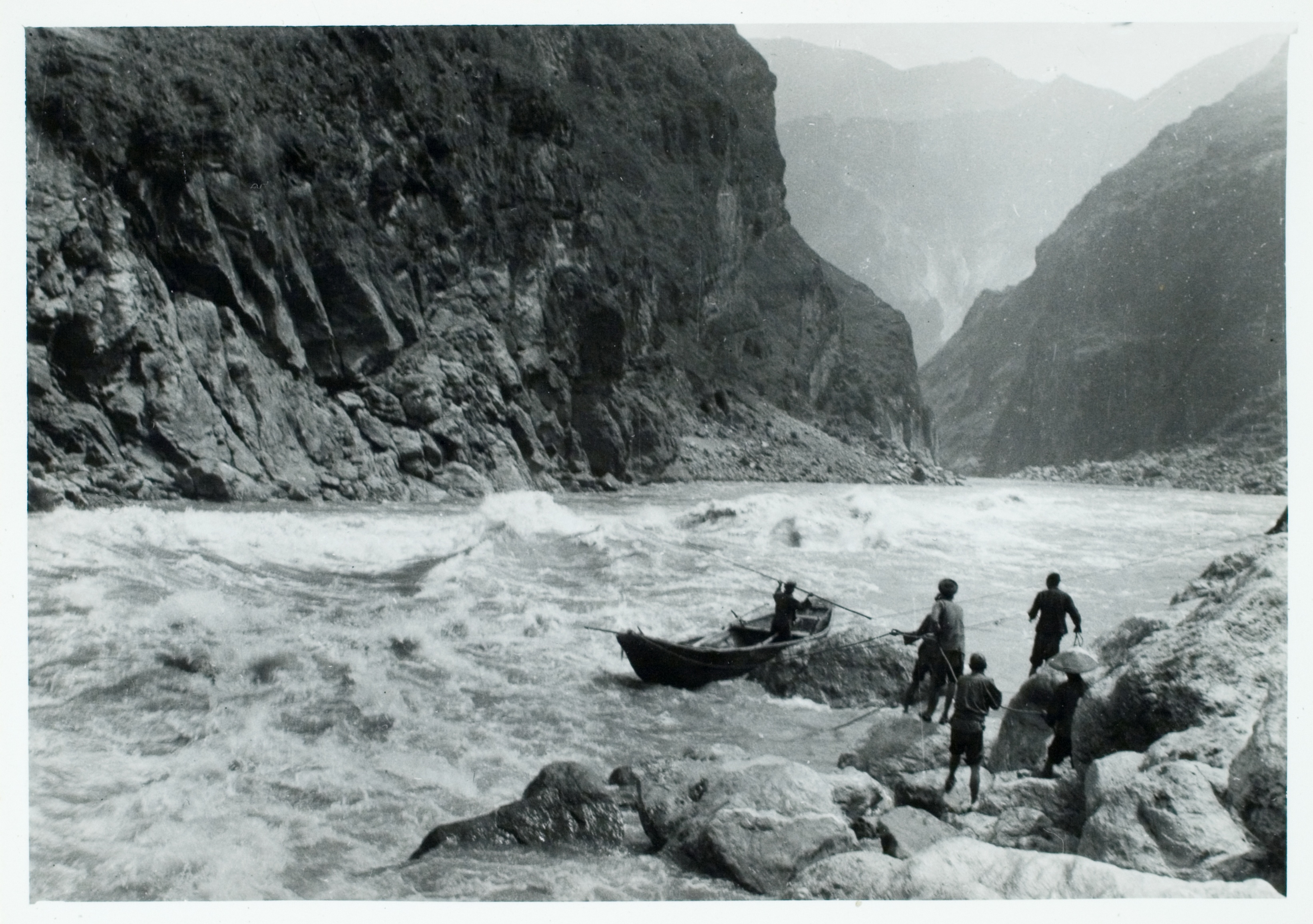 De Yangtze rivier, foto gemaakt op 9 mei 1939, een dag voordat Bourdrez verongelukt. 