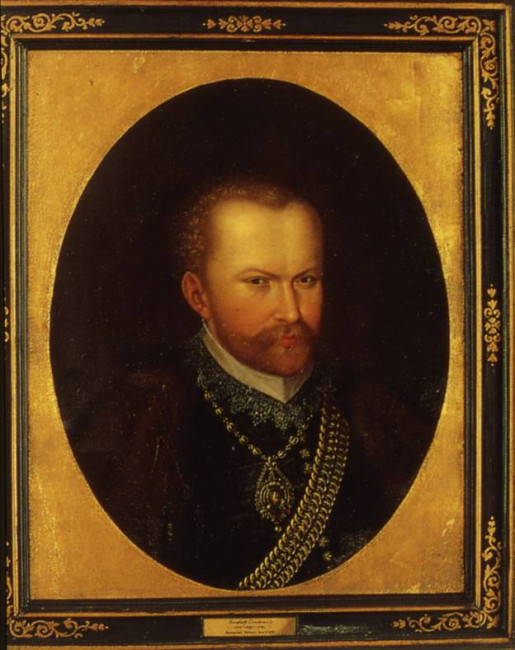 12. Portret van Christiaan I, keurvorst van Saksen. Andreas Riehl d. J. (ca. 1551-1613). Olie op doek. Dresden Armoury, Staatliche Kunstsammlungen Dresde