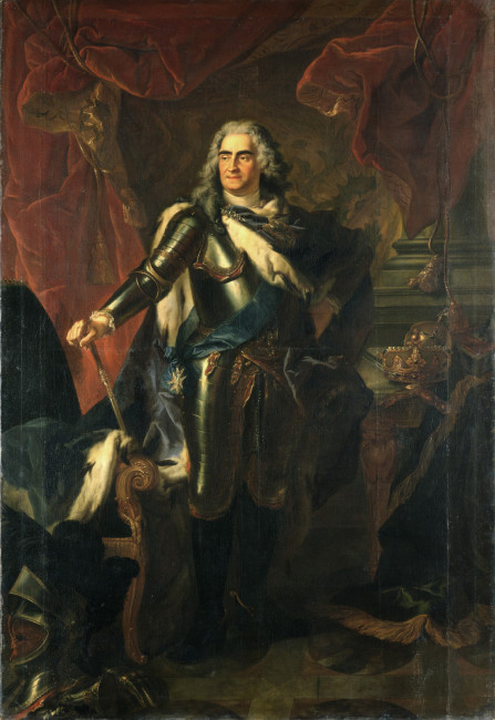 2. Augustus II the Strong (1670–1733), by Louis de Silvestre (1675–1760), Dresden, 1718, h. 252.2 cm, w. 171.7 cm, oil on canvas, Gemäldegalerie Alte Meister, Staatliche Kunstsammlungen Dresden, Gal.-Nr. 3943 © Gemäldegalerie Alte Meister, Staatliche Kunstsammlungen Dresden, photo: Jürgen Karpinski. 